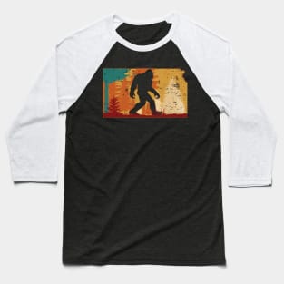 Bigfoot Retro Vintage Sasquatch Kansas Baseball T-Shirt